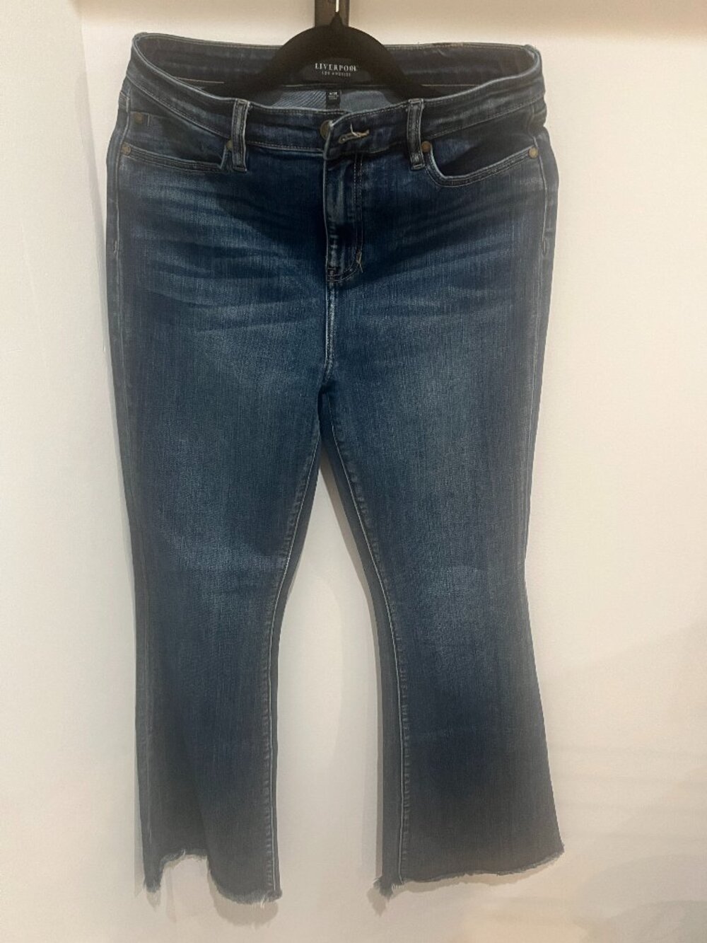 The Liverpool™ Los Angeles Hannah High-rise Flare Jeans W/ Fray Hem